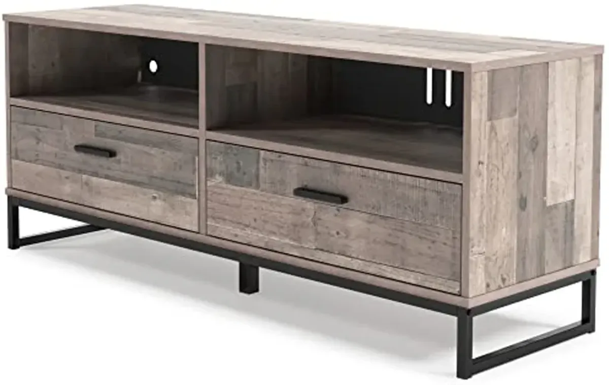 Signature Design by Ashley Neilsville 60" Medium TV Stand, Light Brown