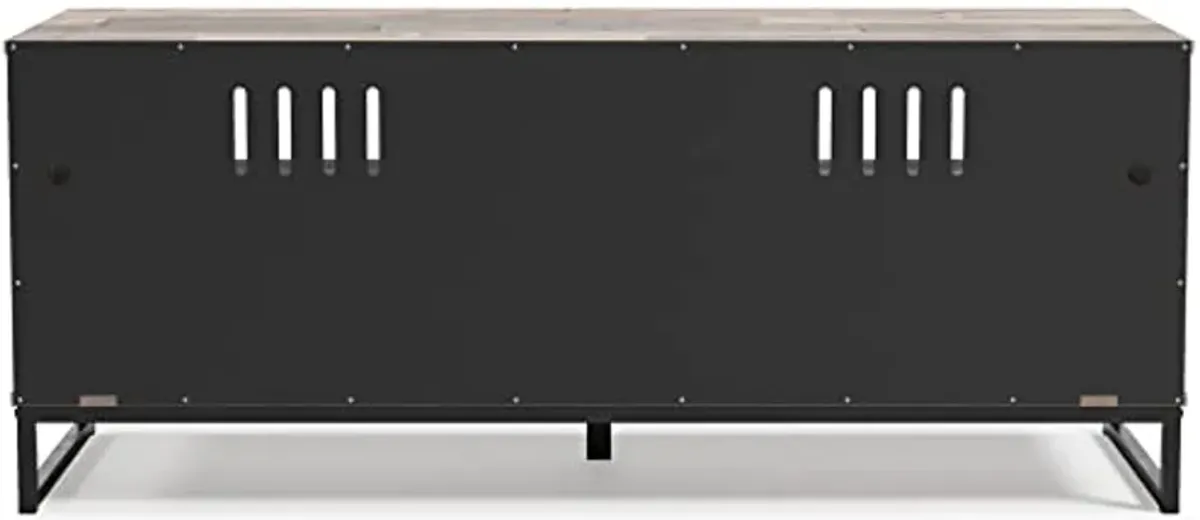 Signature Design by Ashley Neilsville 60" Medium TV Stand, Light Brown