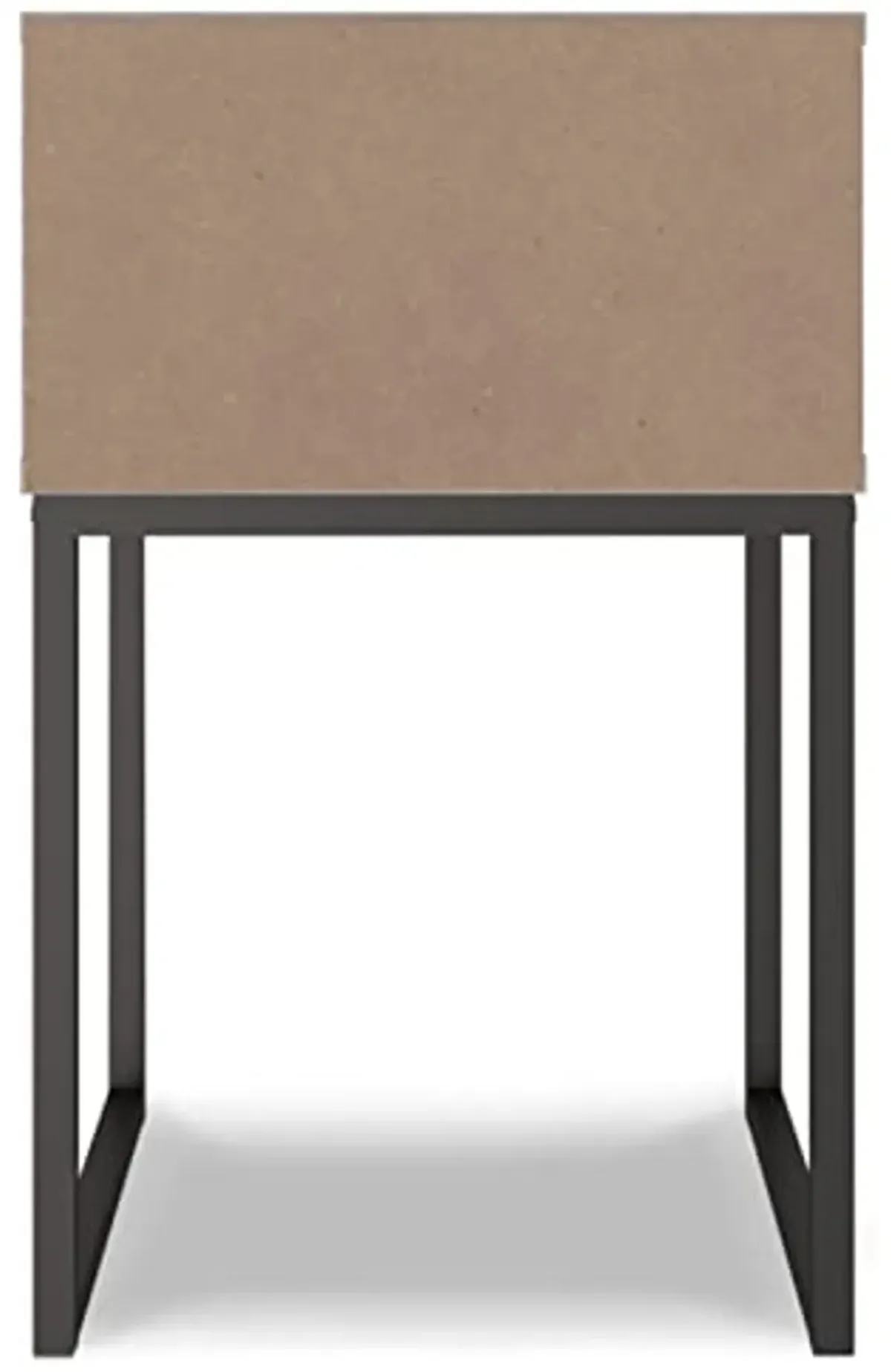 Signature Design by Ashley Neilsville 1 Drawer Night Stand Nightstand, 26" Tall, Light Brown