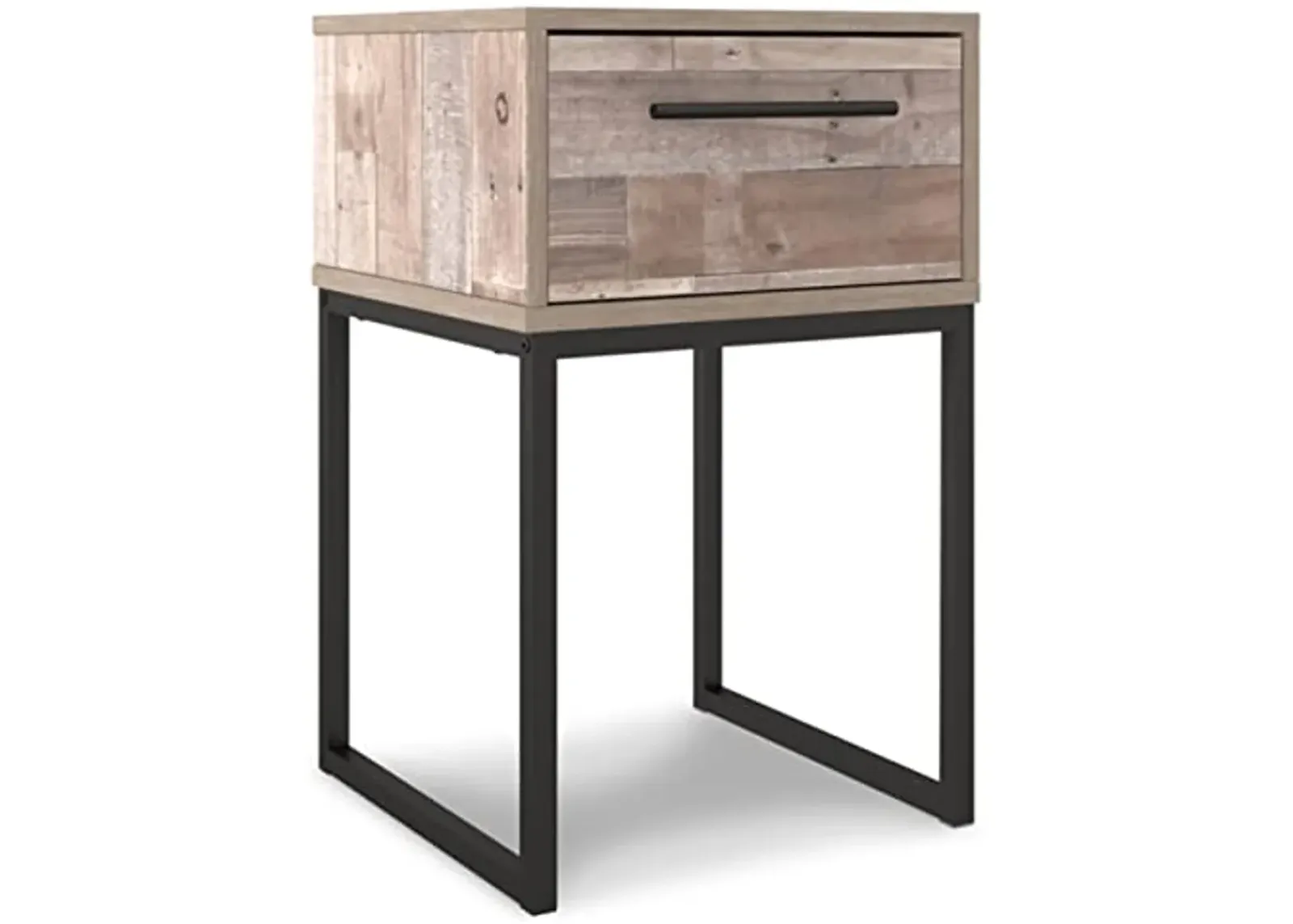 Signature Design by Ashley Neilsville 1 Drawer Night Stand Nightstand, 26" Tall, Light Brown