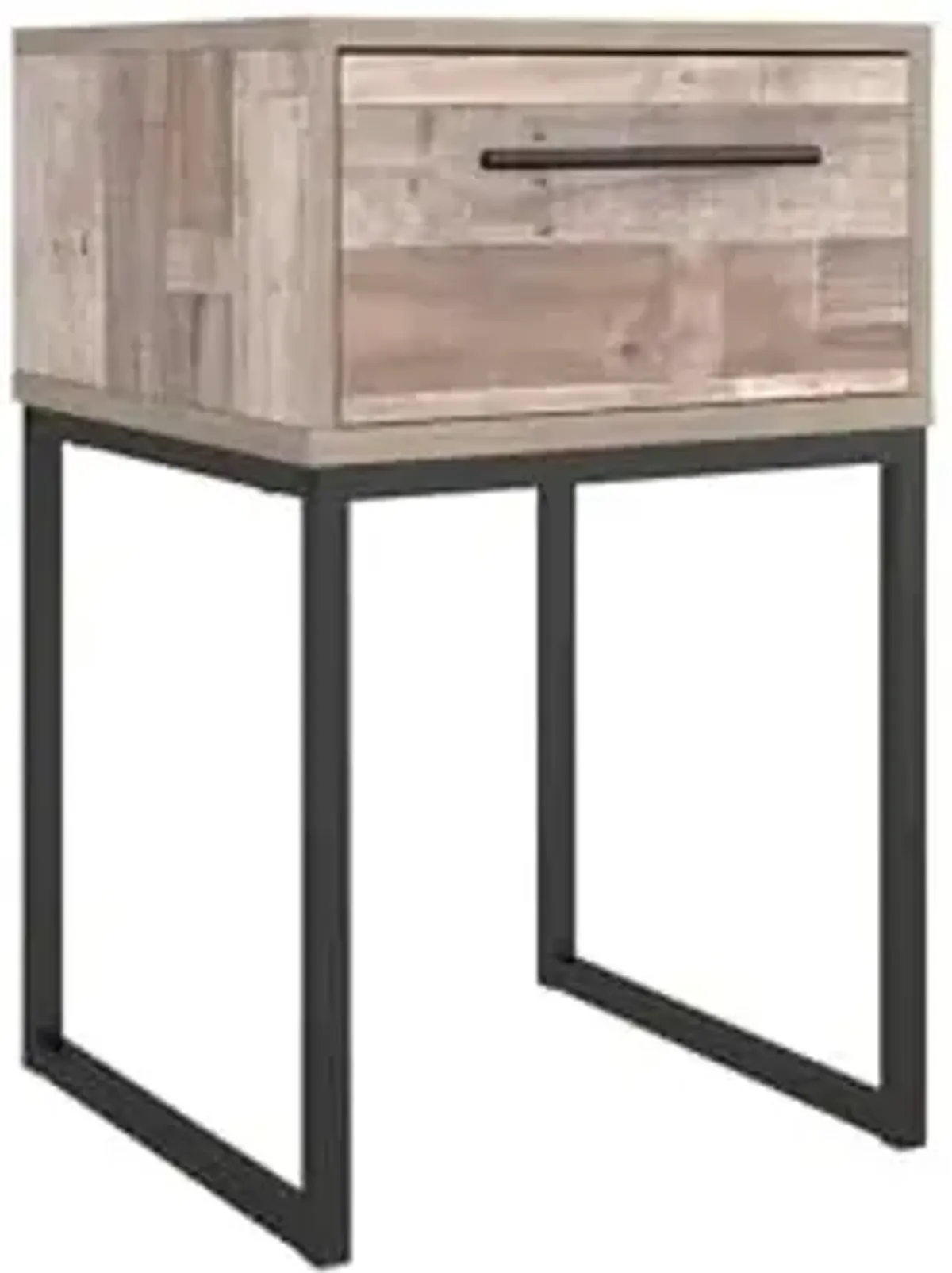 Signature Design by Ashley Neilsville 1 Drawer Night Stand Nightstand, 26" Tall, Light Brown