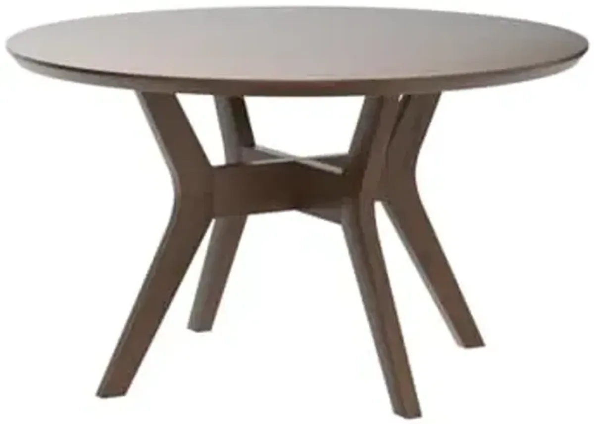 Lexicon Carlo Round Dining Table, Light Oak