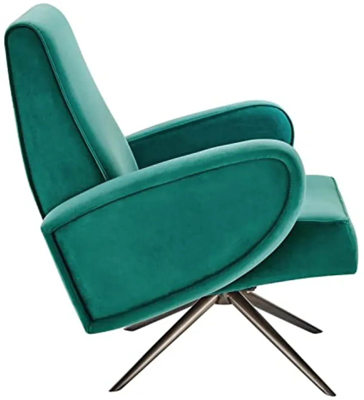 Modway Superior Performance Velvet Swivel Chair with Teal Finish EEI-5027-TEA