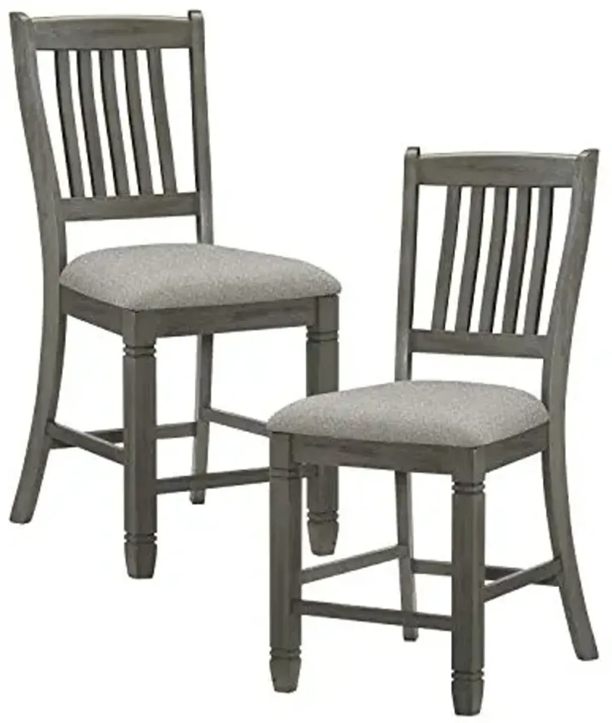 Lexicon Saratoga Counter Height Chair (Set of 2), Antique Gray