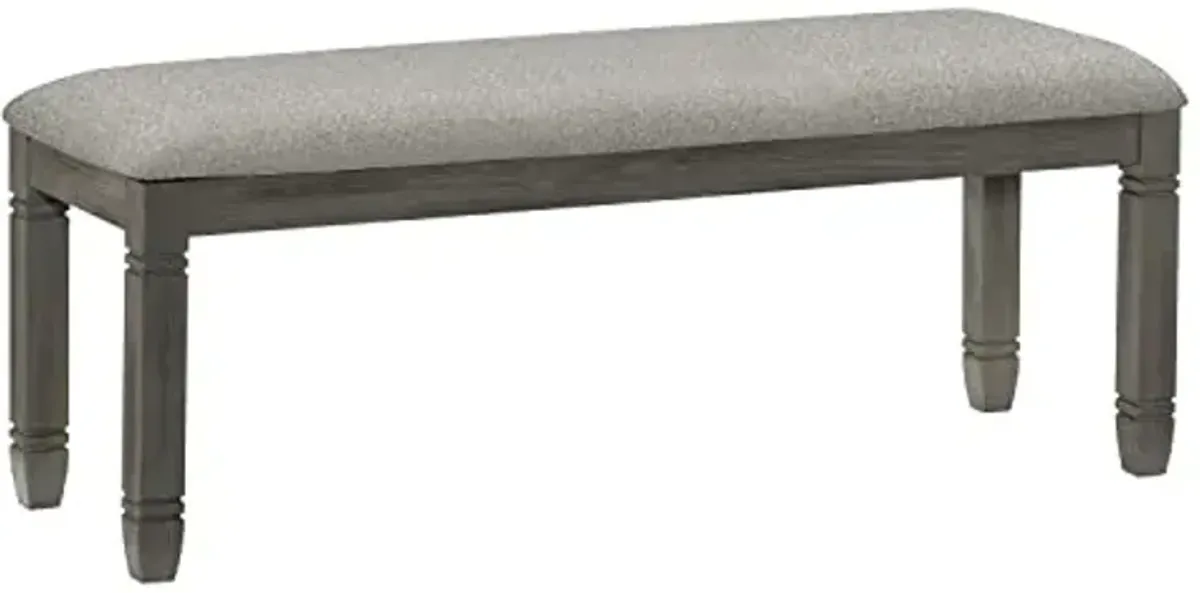 Lexicon Saratoga Dining Bench, Antique Gray