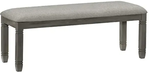 Lexicon Saratoga Dining Bench, Antique Gray