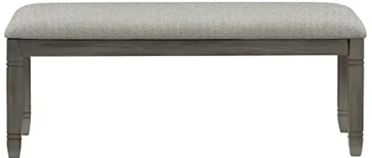 Lexicon Saratoga Dining Bench, Antique Gray