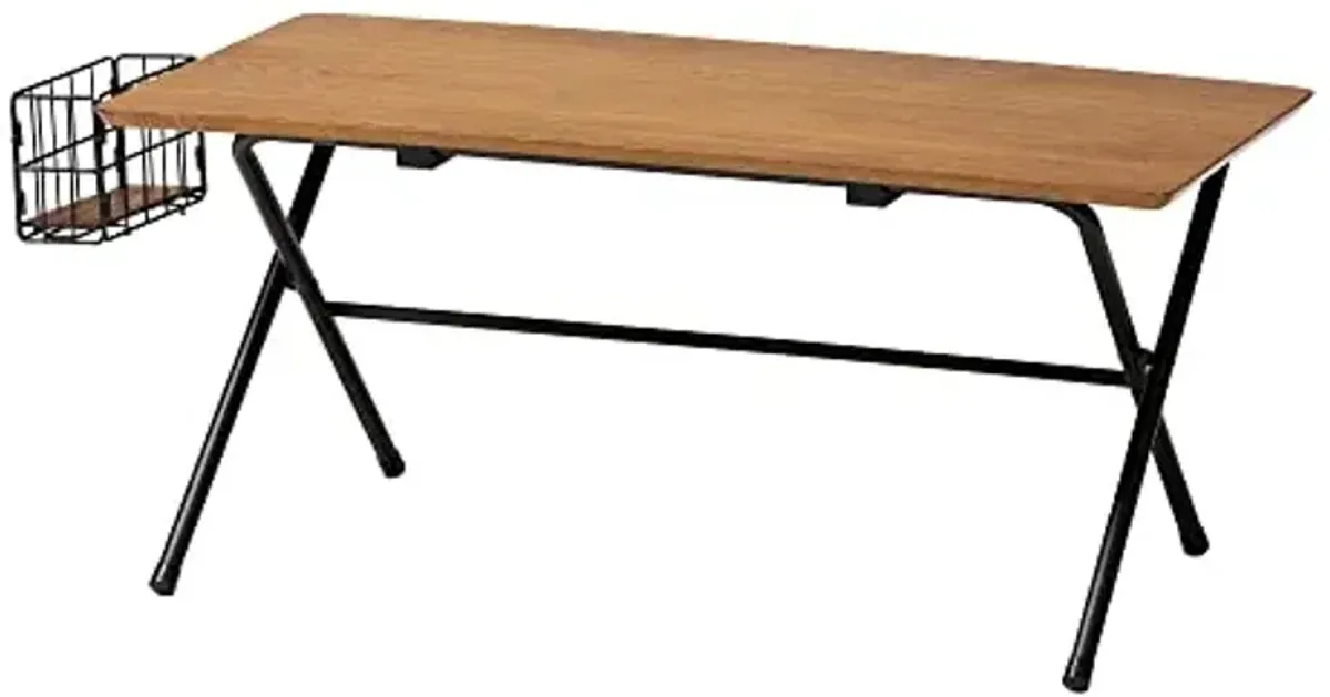 Baxton Studio Mariela Coffee Table, One Size, Natural Brown/Black