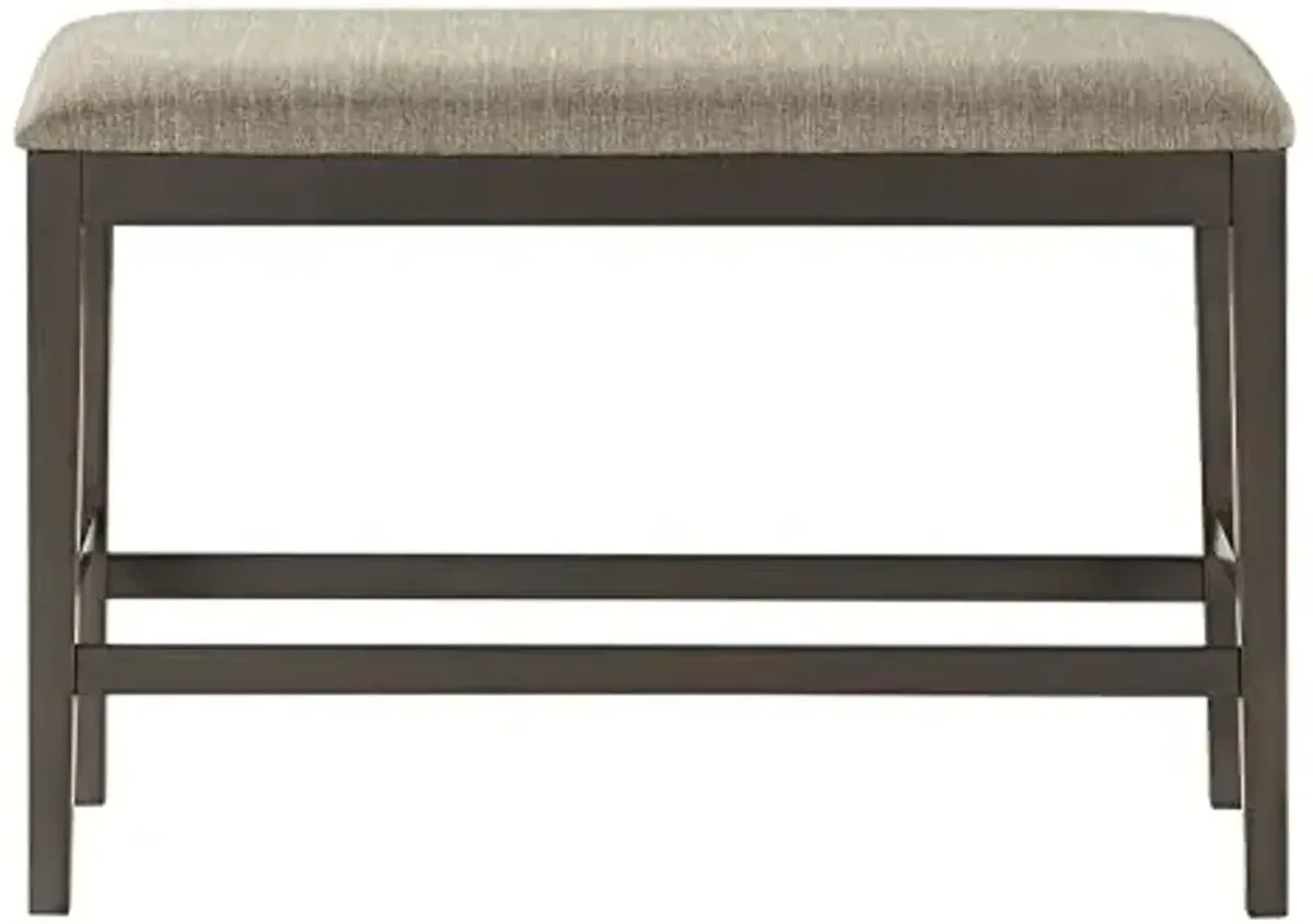 Lexicon Baronscourt Counter Height Bench, Dark Brown
