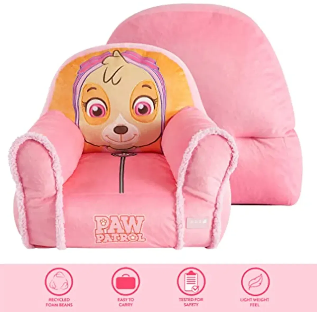 Idea Nuova Paw Patrol Skye Bean Bag Sofa Chair Large