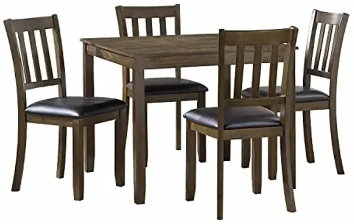 Lexicon Marfrance 5-Piece Dining Set, Charcoal Brown