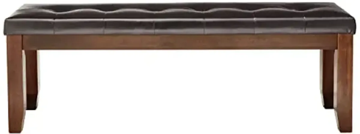 Lexicon Sylvia Dining Bench, 60.5" W, Dark Oak