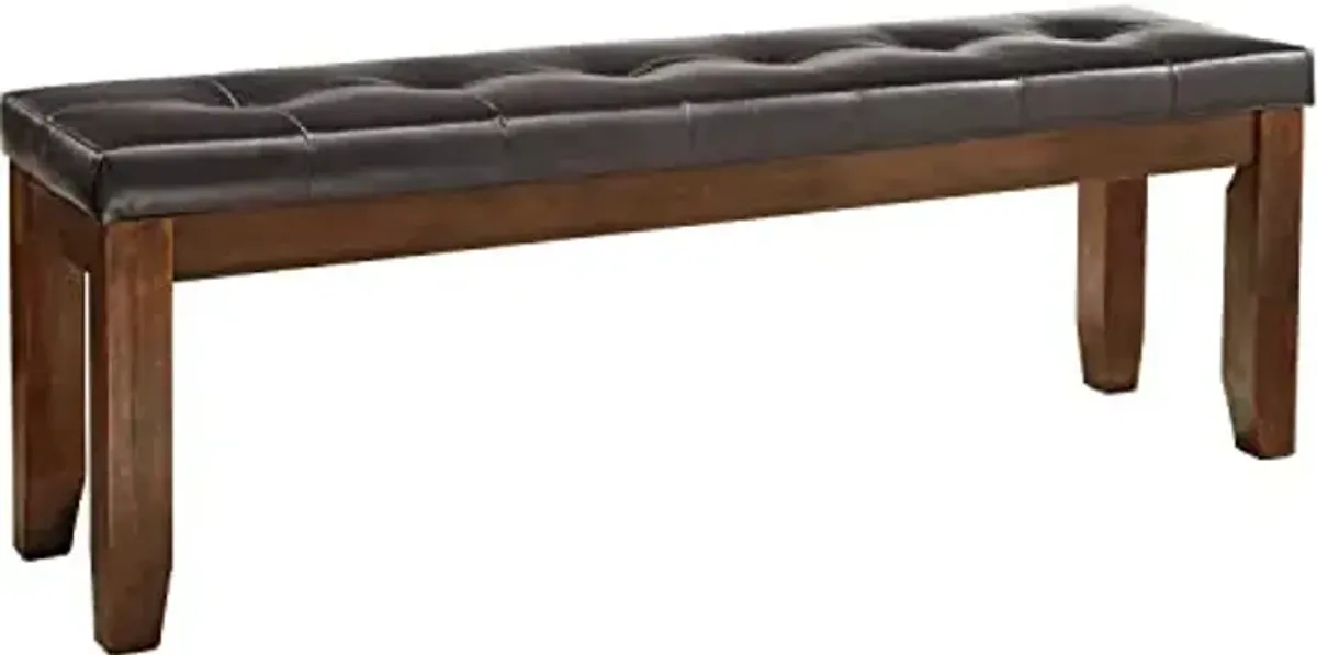 Lexicon Sylvia Dining Bench, 60.5" W, Dark Oak
