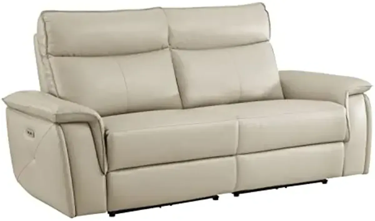 Lexicon Raelynn Power Double Reclining Loveseat, Taupe