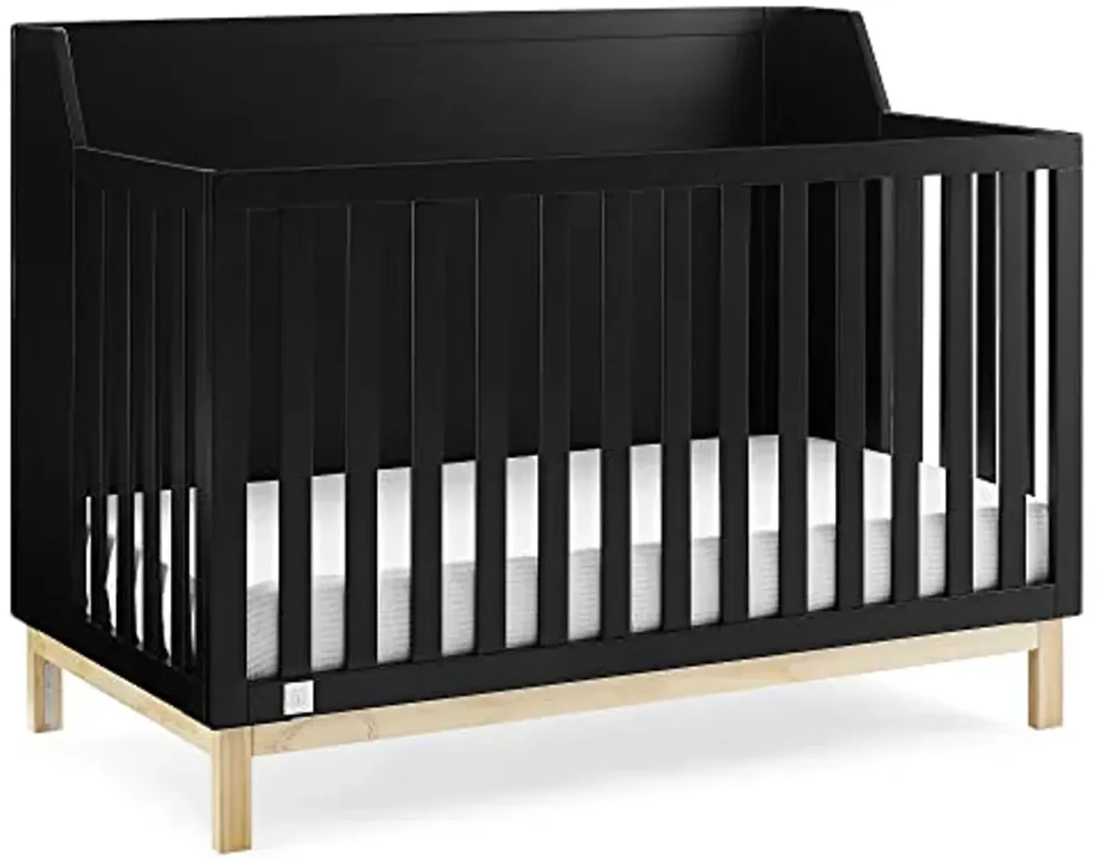 GAP babyGap Oxford 6-in-1 Convertible Crib - Greenguard Gold Certified, Ebony/Natural