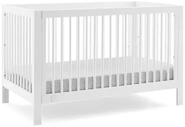 GAP babyGap Charlie 6-in-1 Convertible Crib - Greenguard Gold Certified, Bianca White