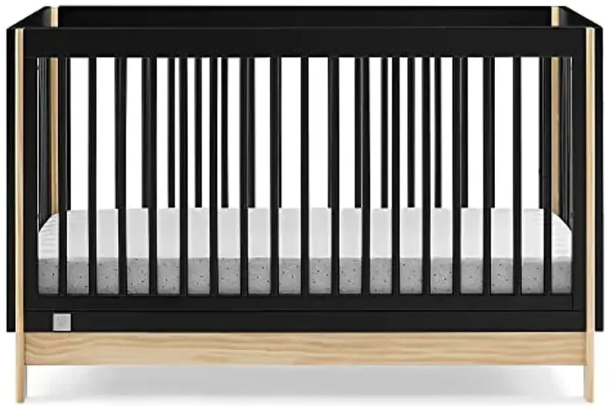 GAP babyGap Tate 4-in-1 Convertible Crib - Greenguard Gold Certified, Ebony/Natural