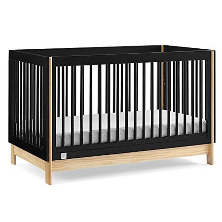 Delta Children babyGap Tate 4-in-1 Convertible Crib - Greenguard Gold Certified, Ebony/Natural