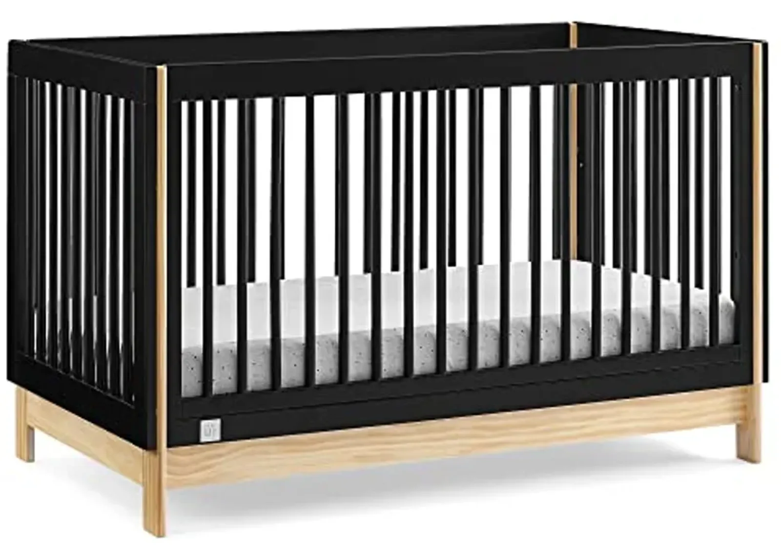 GAP babyGap Tate 4-in-1 Convertible Crib - Greenguard Gold Certified, Ebony/Natural