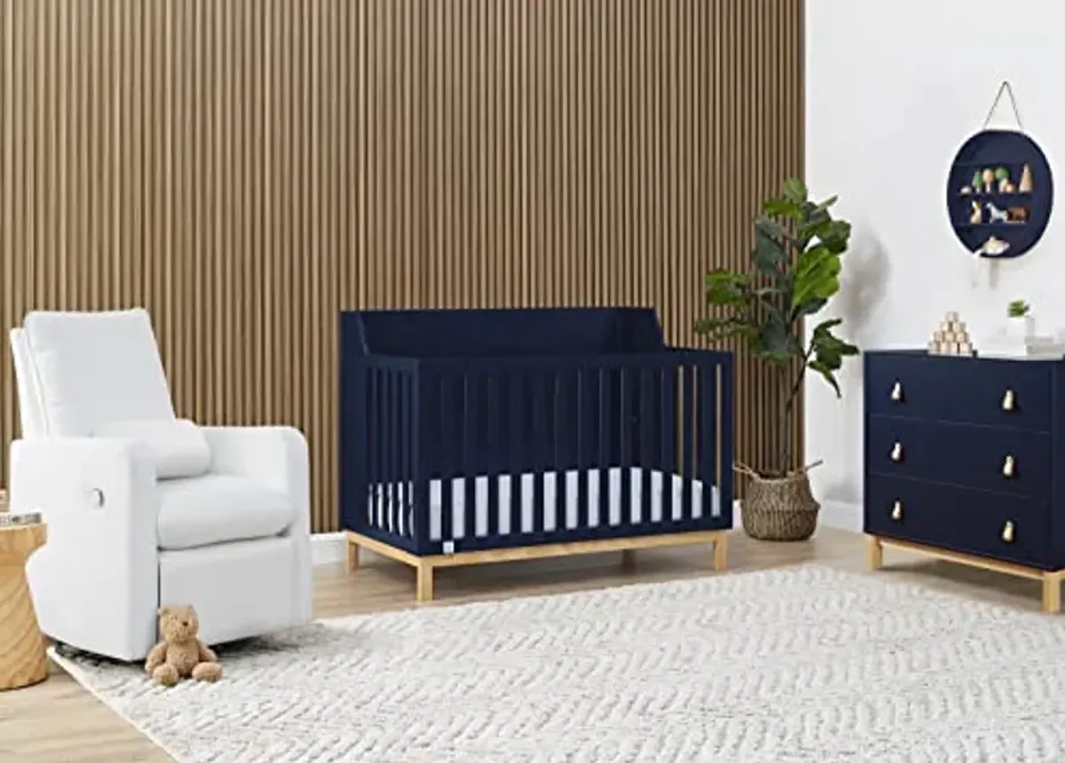 GAP babyGap Oxford 6-in-1 Convertible Crib - Greenguard Gold Certified, Navy/Natural, 1 Unit