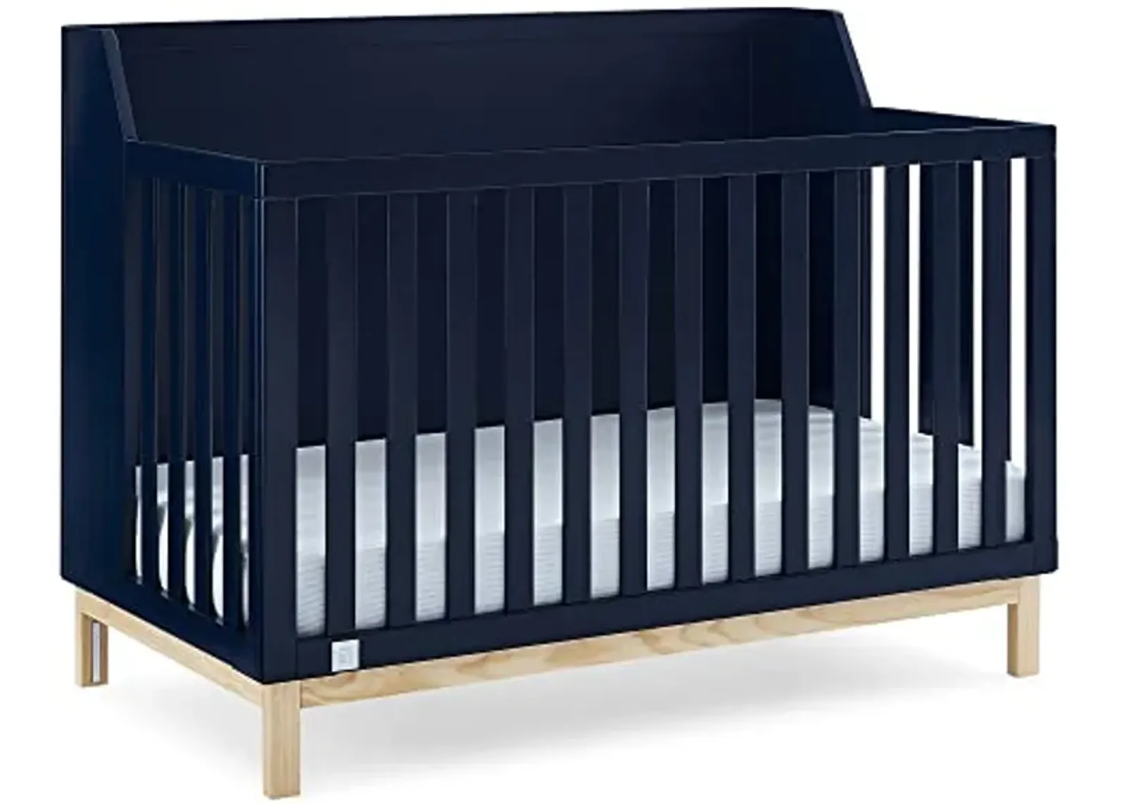 GAP babyGap Oxford 6-in-1 Convertible Crib - Greenguard Gold Certified, Navy/Natural, 1 Unit