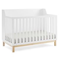 Delta Children babyGap Oxford 6-in-1 Convertible Crib - Greenguard Gold Certified, Bianca White/Natural