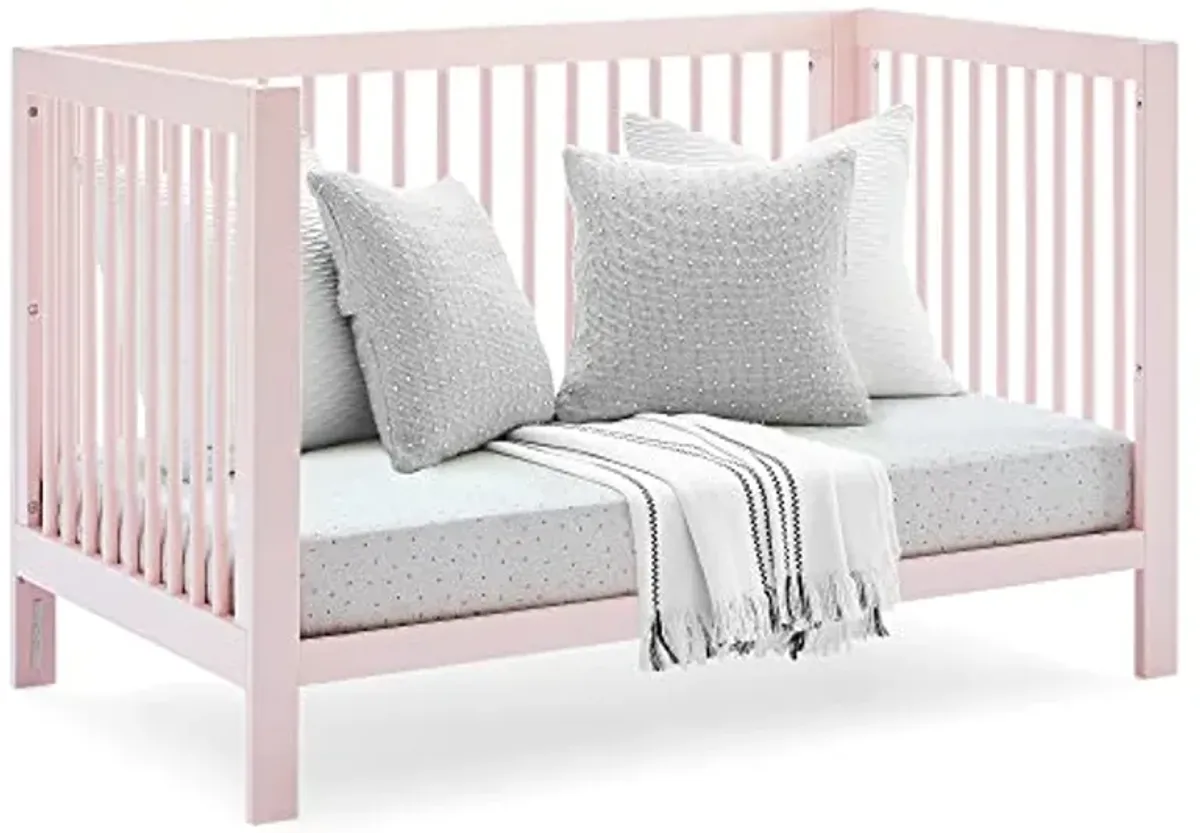 GAP babyGap Charlie 6-in-1 Convertible Crib - Greenguard Gold Certified, Blush Pink