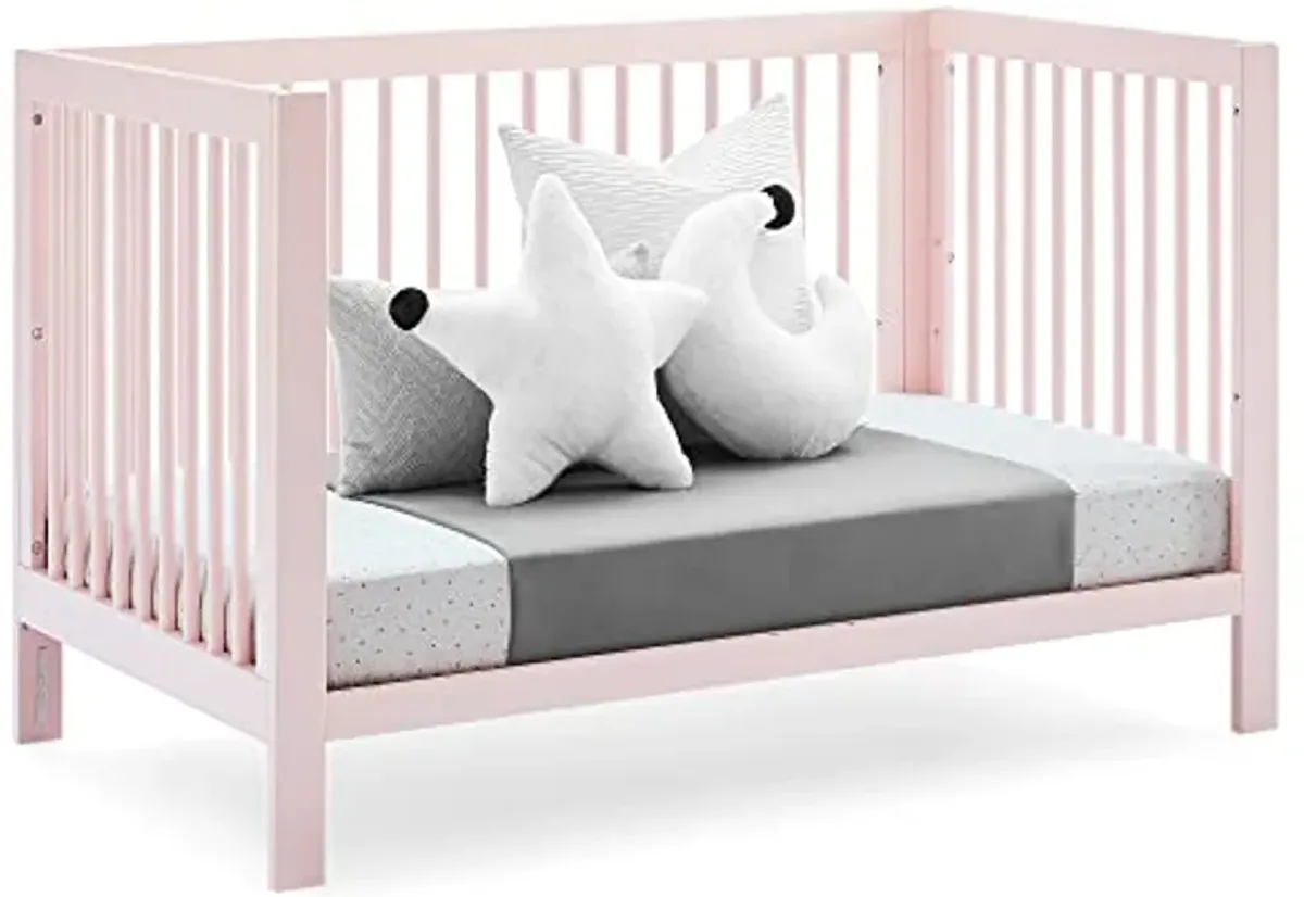 GAP babyGap Charlie 6-in-1 Convertible Crib - Greenguard Gold Certified, Blush Pink