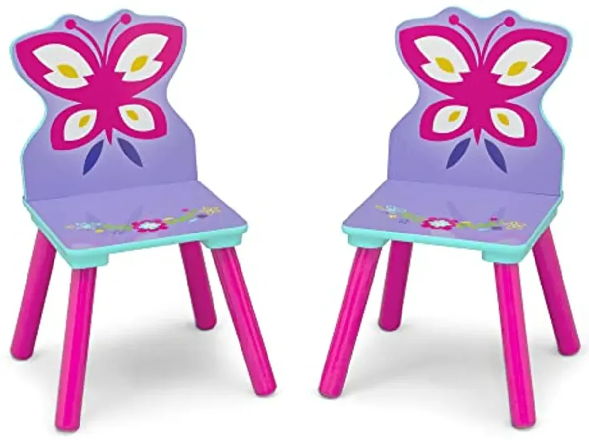 Disney Encanto Kids Table and Chair Set with Storage (2 Chairs Included) by Delta Children Ideal for Arts & Crafts, Snack Time, Homeschooling, Homework & More - Greenguard Gold Certified, Purple