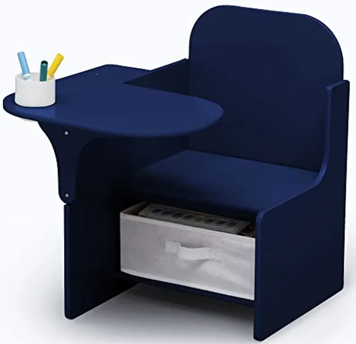 Delta Children MySize Chair Desk with Storage Bin - Greenguard Gold Certified, Navy