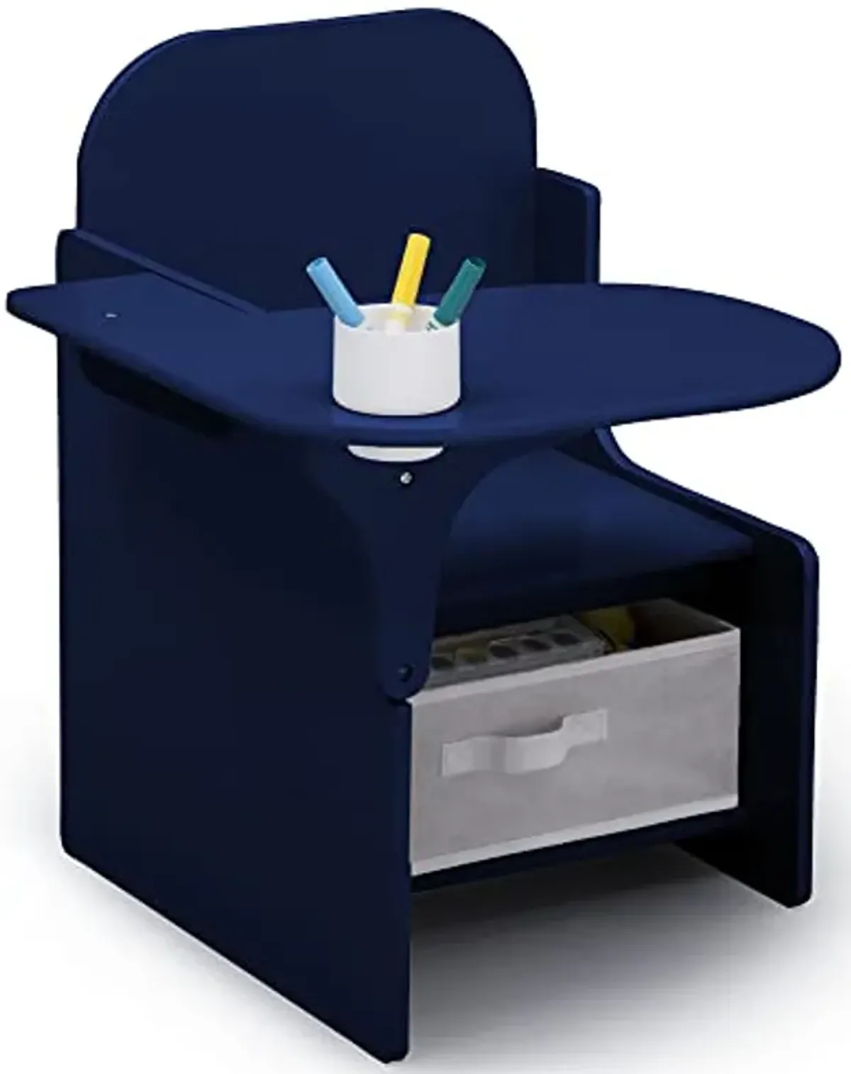 Delta Children MySize Chair Desk with Storage Bin - Greenguard Gold Certified, Navy