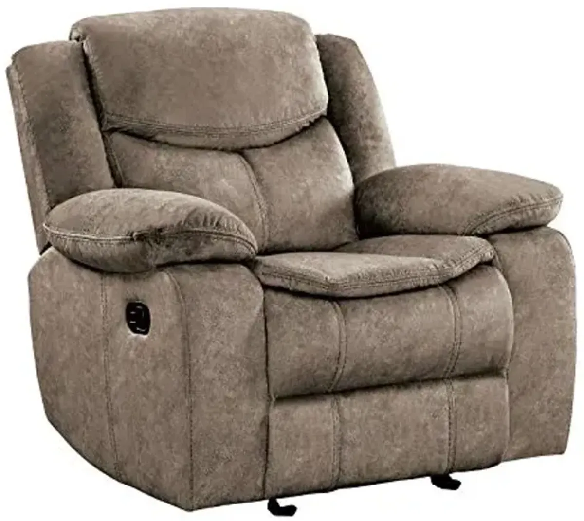 Lexicon Bay Manual Glider Reclining Chair, Brown