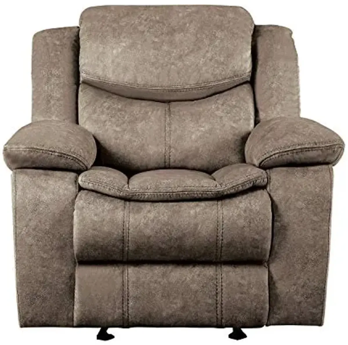 Lexicon Bay Manual Glider Reclining Chair, Brown
