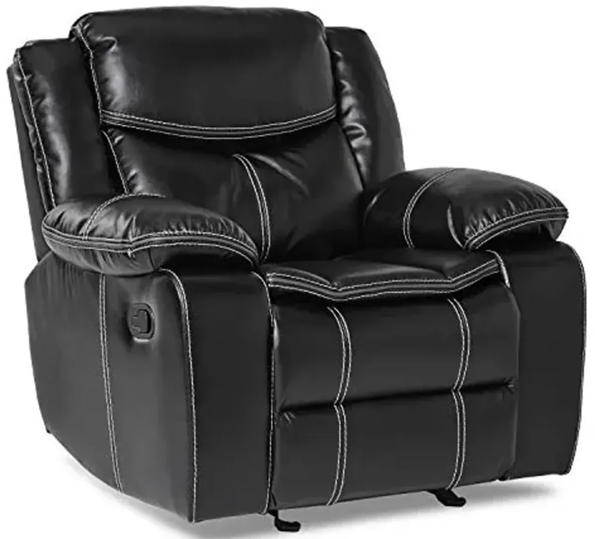 Lexicon Bay Manual Glider Reclining Chair, Black