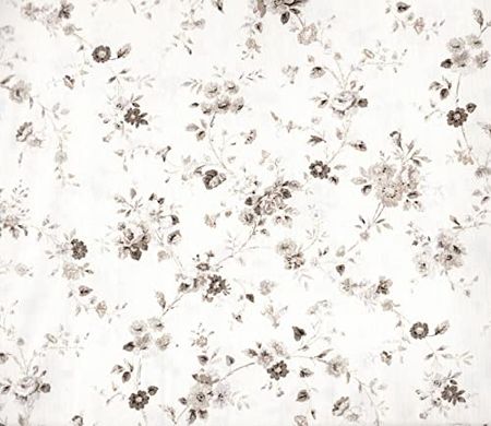 Lauren Ralph Lauren Dylan Floral 3 pc Twin Sheet Set Gray on White