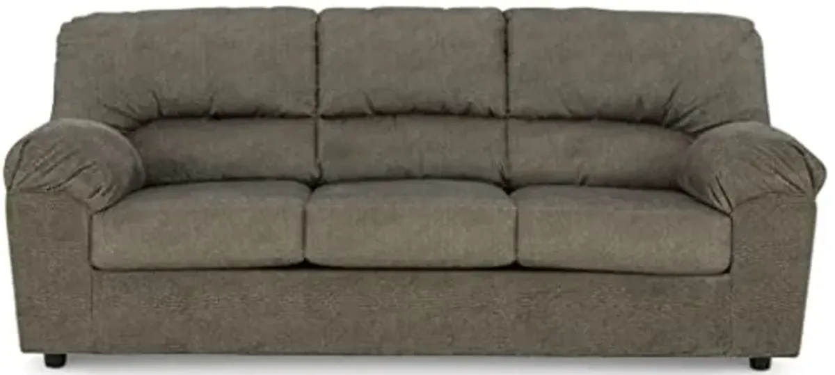 Signature Design by Ashley Norlou Transitional Herringbone Tufted Sofa, Gray