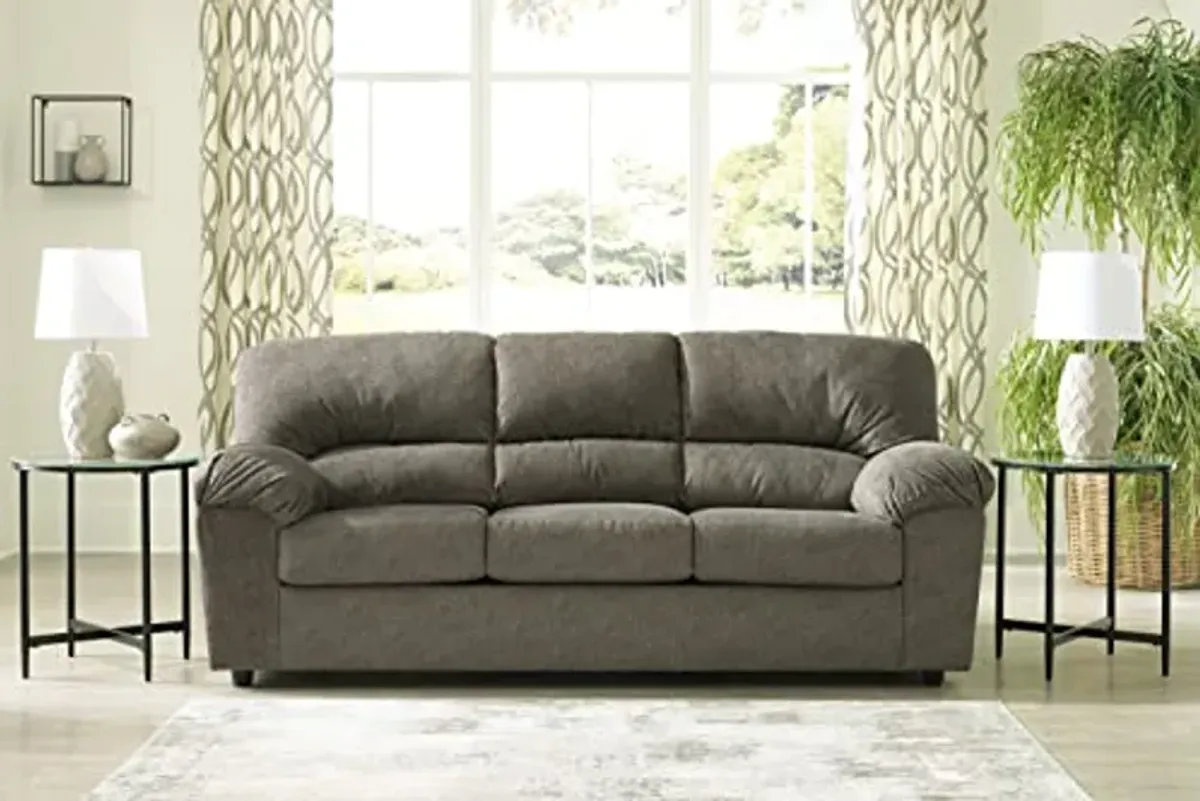 Signature Design by Ashley Norlou Transitional Herringbone Tufted Sofa, Gray