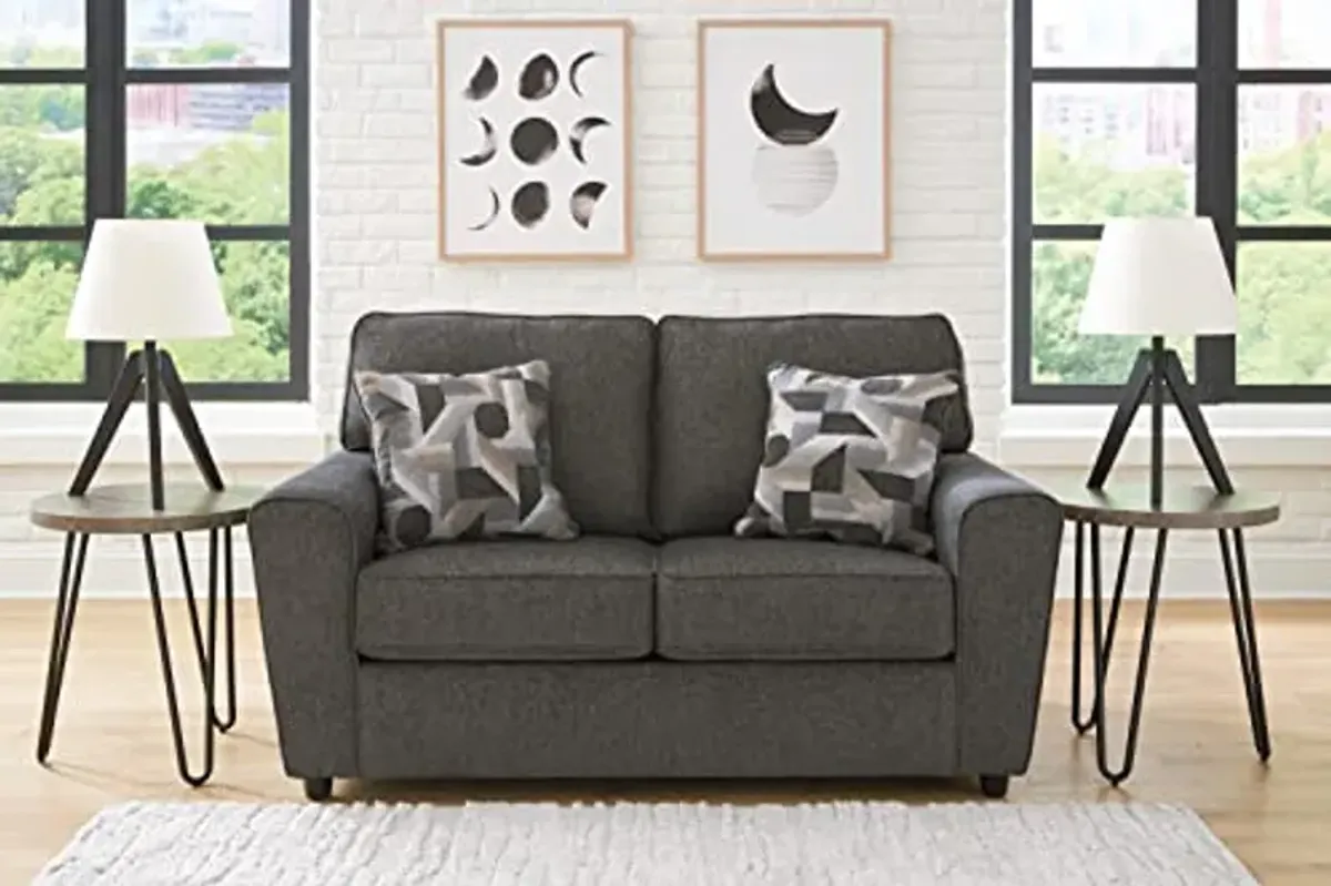 Signature Design by Ashley Cascilla Casual Loveseat, Dark Gray