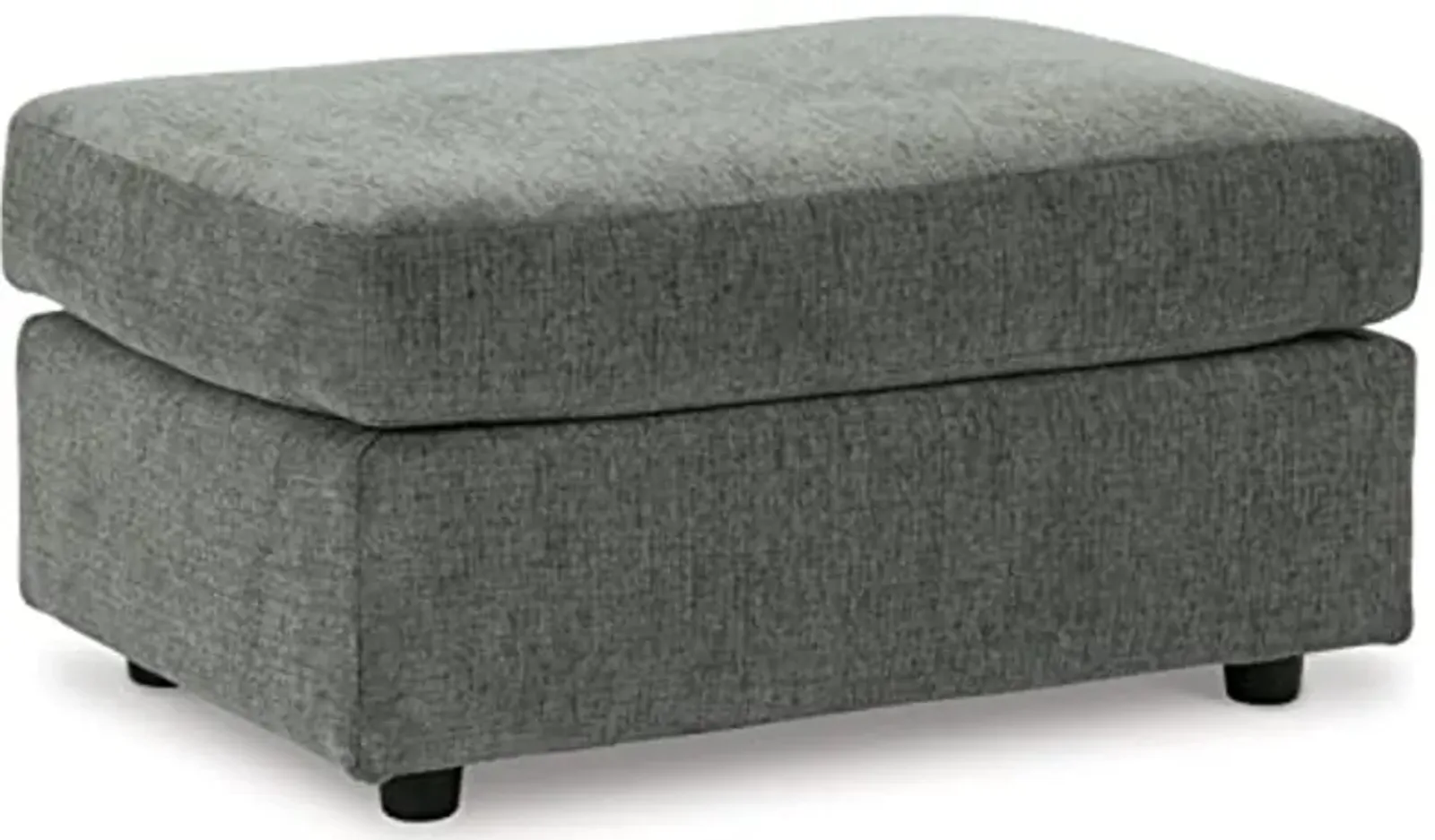 Signature Design by Ashley Stairatt Casual Rectangular Upholstered Ottoman, Gray