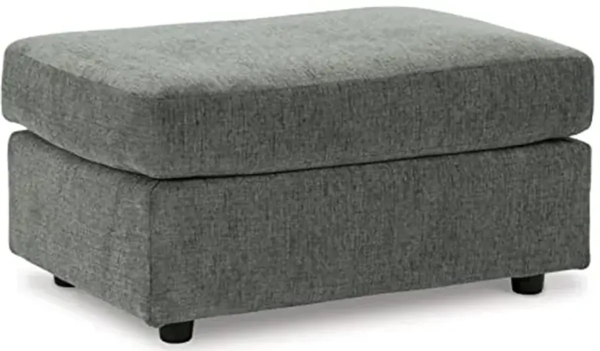 Signature Design by Ashley Stairatt Casual Rectangular Upholstered Ottoman, Gray
