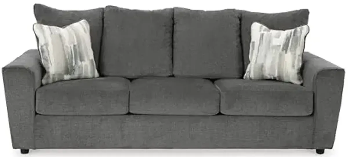 Signature Design by Ashley Stairatt Casual Sofa with Flared Arms, Gray