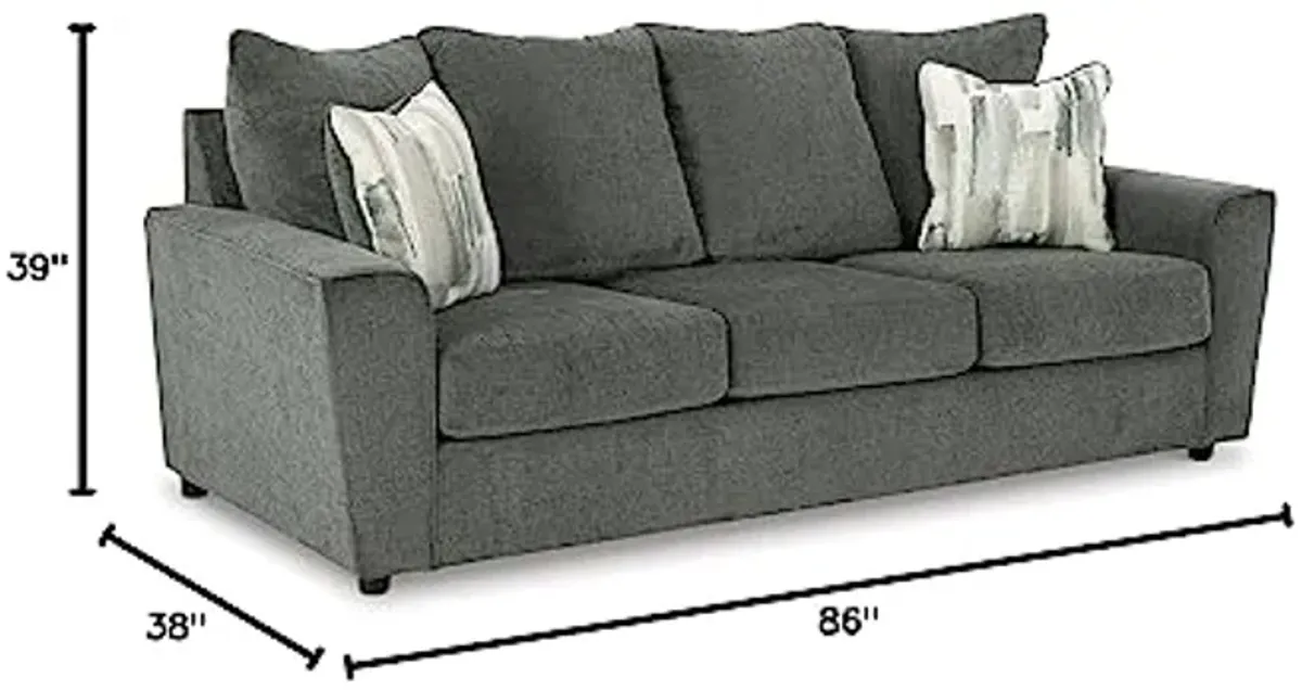 Signature Design by Ashley Stairatt Casual Sofa with Flared Arms, Gray