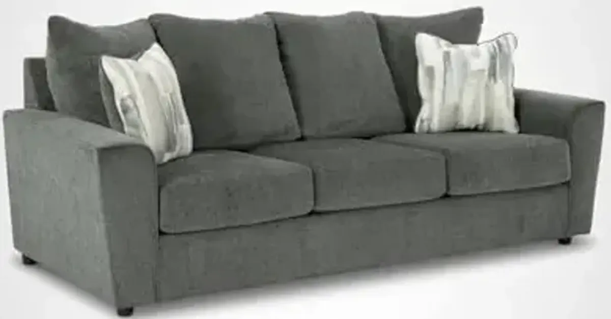 Signature Design by Ashley Stairatt Casual Sofa with Flared Arms, Gray