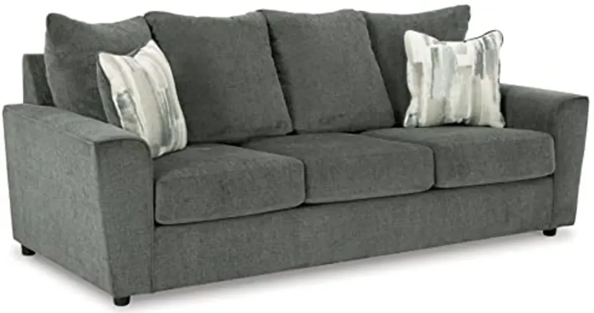 Signature Design by Ashley Stairatt Casual Sofa with Flared Arms, Gray