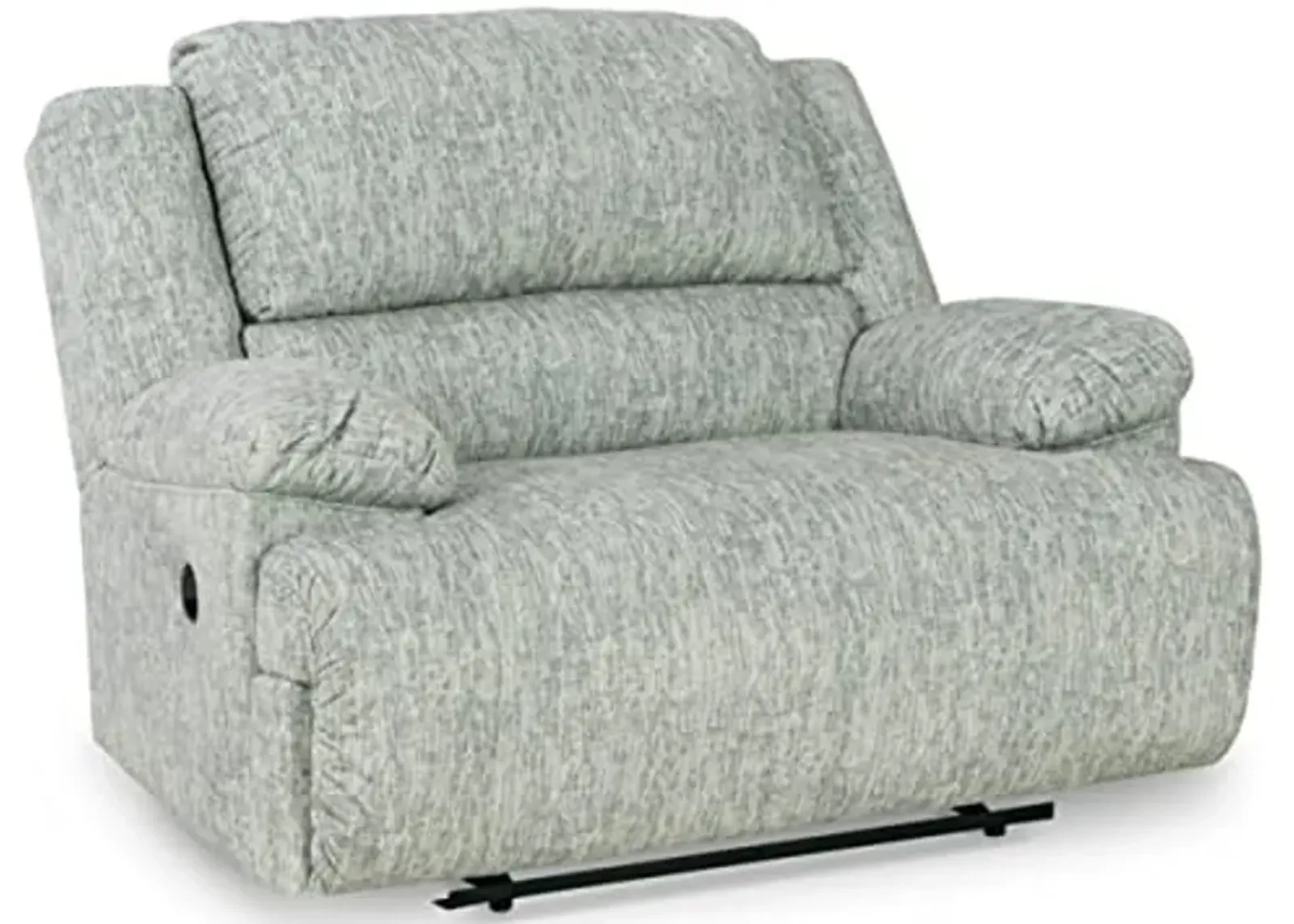 Signature Design by Ashley McClelland Transitional Zero Wall Wide Seat Recliner, Light Gray