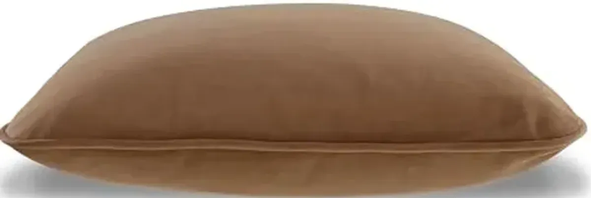 Signature Design by Ashley Caygan Contemporary Square Polyester Pillow with Feather Fill, 20" x 20", Machine Washable, Brown