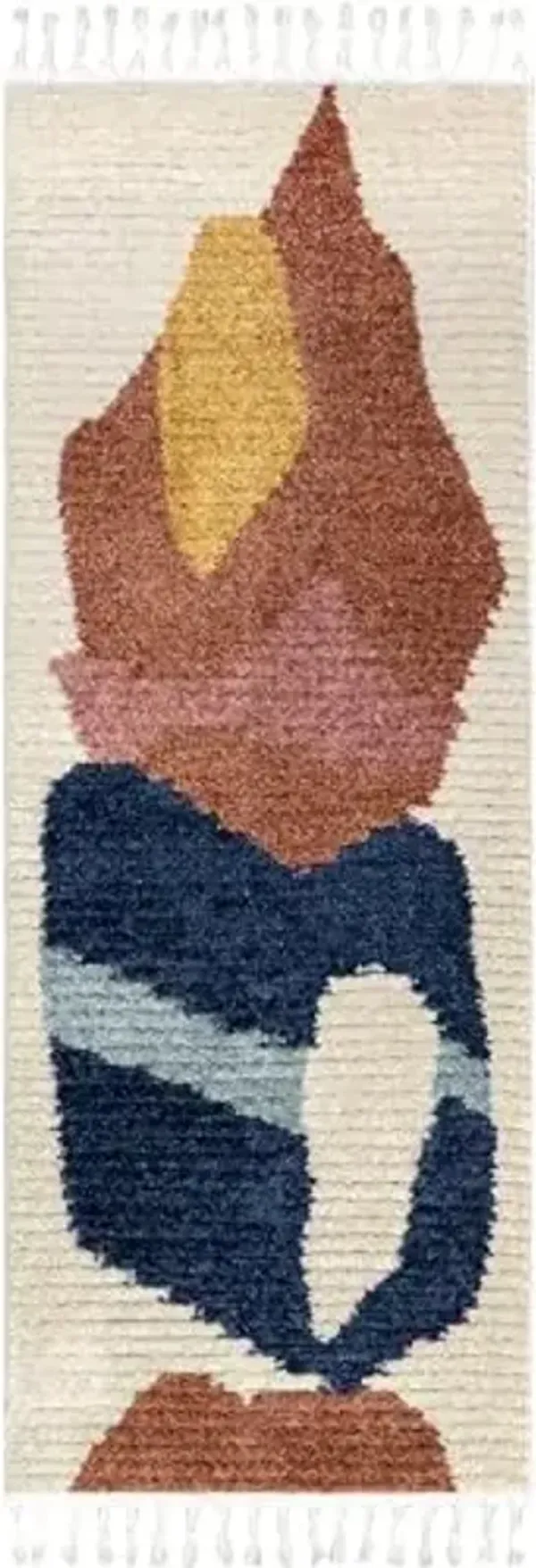 nuLOOM Ashton Beige/Ivory, 2'6" x 6', Abstract, Shag, Soft and Cozy, Plush, High Traffic, Stain Resistant, Easy Clean, Durable Runner for Bedroom, Living Room, Dining Space, Den, Foyer, Entryway