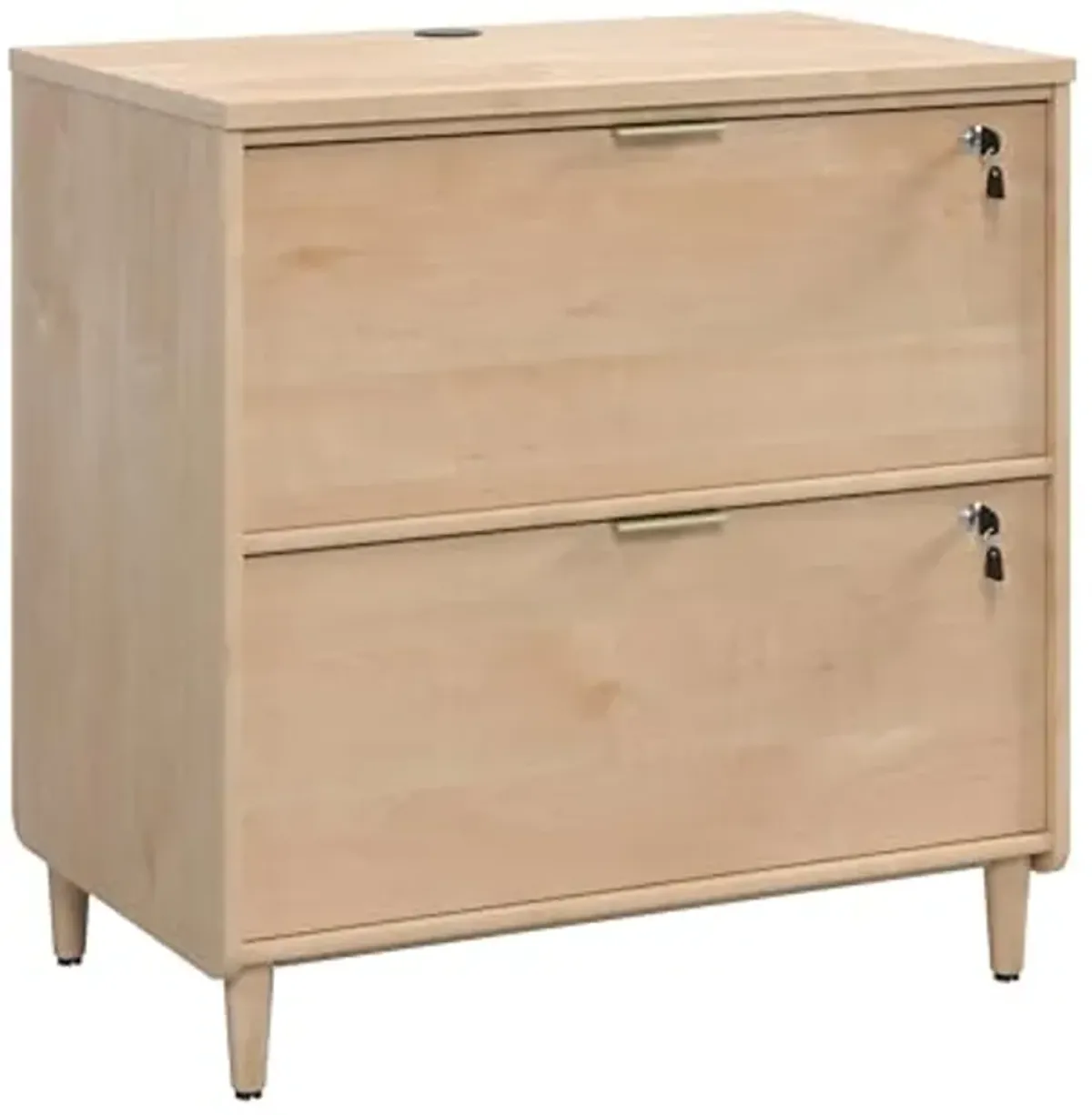 Sauder Clifford Place 2-Drawer Lateral File Cabinet, Natural Maple Finish