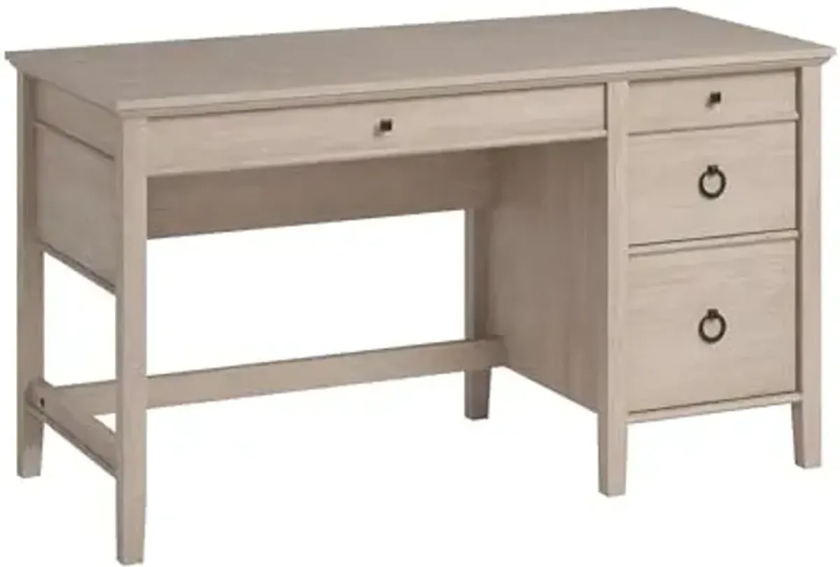 Sauder East Adara Single Pedestal Desk, Cascade Oak Finish