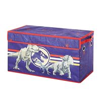 Idea Nuova Jurassic World Dinosaur Collapsible Children’s Toy Storage Trunk, Durable with Soft Lid, 28.5x14.5 x16